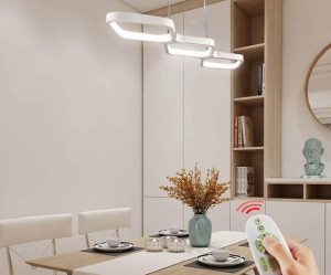 Lámpara de techo LED moderna regulable para salón (Amazon)
